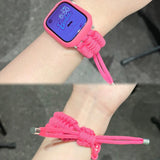 Elastic comfort braid nylon Apple watch band