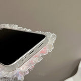Sweet Star Lace fluffy phone case  for iPhone