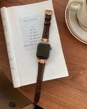 Classic alligator pattern Apple watch band