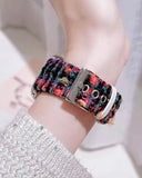 Coarse needle wool colorful  Apple watch band