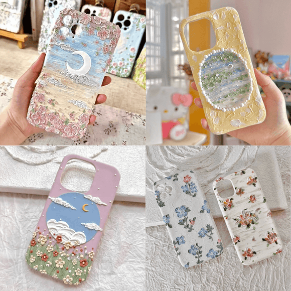 Painting style Handmade phone case for iPhone & Andriod