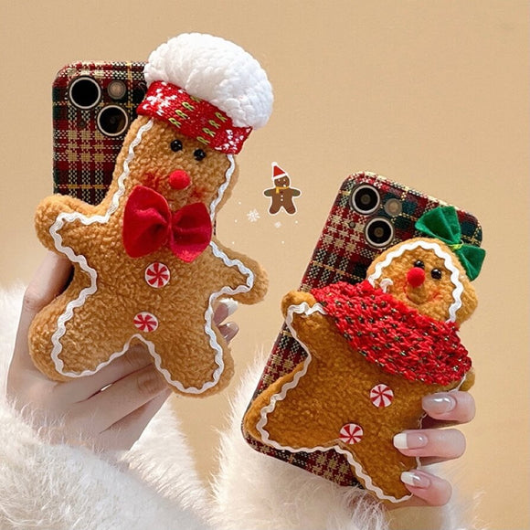 Christmas ginger man cute phone case for iPhone