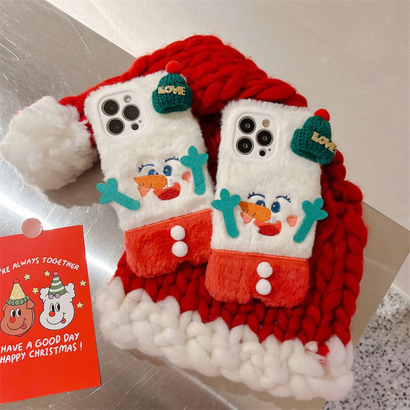 Cute snowman christmas phone case for iPhone