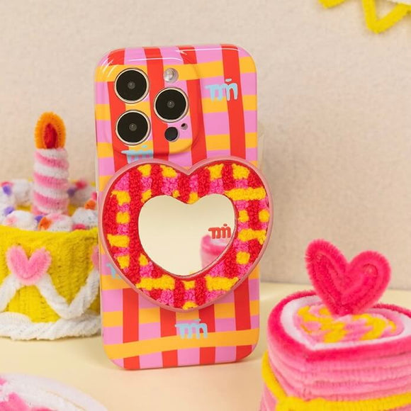 LOVE heart phonecase with mirror holder for iPhone