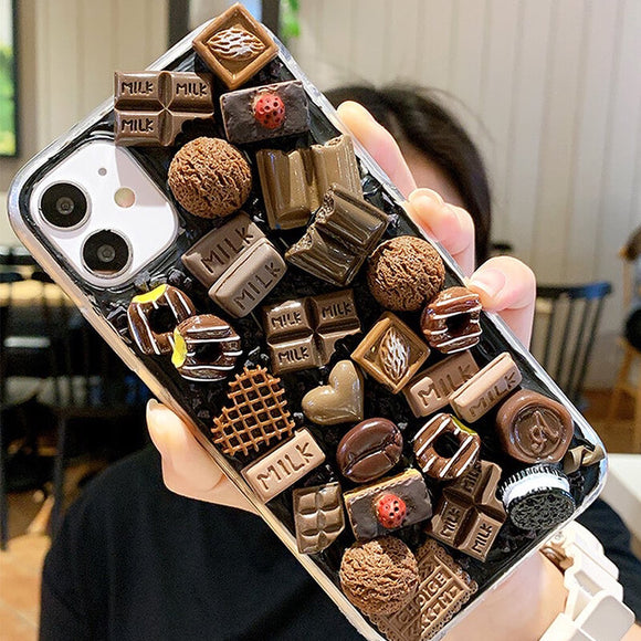 Chocolate custom decoden phone case for iPhone & Android