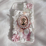 Vintage girl custom decoden phone case for iPhone & Android