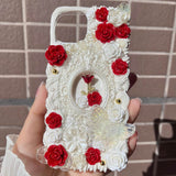 Romantic rose custom decoden phone case for iPhone & Android