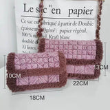 Red & purple wool bag DIY kits with video tutorials