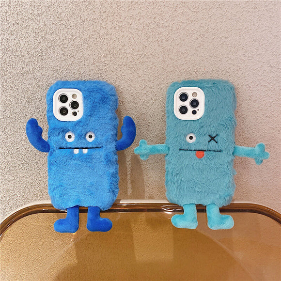 Cute blue & green guy phone case for iPhone