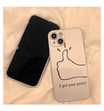 Modern style couple phone case for iPhone