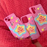 Cute teddy pink handmade phonecase for iPhone  & Android